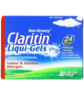 Claritin Claritin 24 heures Allergie Liqui-Gels, 30 Count