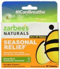 Naturals Relief Saisonnier de Zarbee :: Non-Drowsy Congestion Relief :: 30 comprimés Chaque