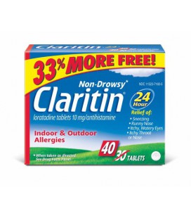 Claritin Allergy 24 h, 10mg, comprimés 40-Count