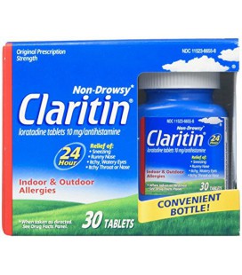 Claritin Non-Drowsy allergie 10mg Tablets 24 heures - 30 ct