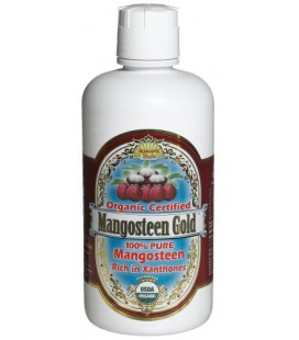 Dynamic Health Mangosteen Gold- 100% Pure Organic Certified Mangosteen Juice, 32-Ounce Bottle