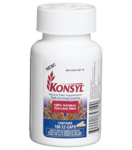 Konsyl Psyllium Fiber, 100 Capsules