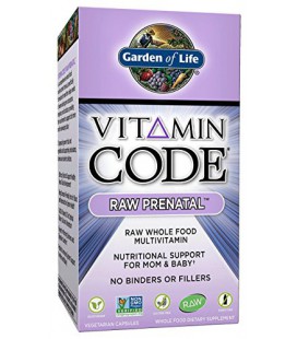Jardin du supplément de vie végétarien prénatale multivitamines - Vitamin Code Raw Prenatal Whole Food vitamine pour maman et bé