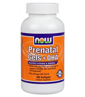 Now Foods Pre-Natal multivitamines avec DHA Softgels, 180 Count