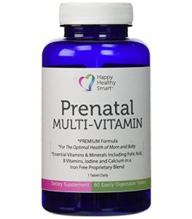 Heureux intelligent sain vitamines prénatales One A Day multivitamines NON constipante NO NAUSEE IRON GRATUIT Meilleur Multiple 