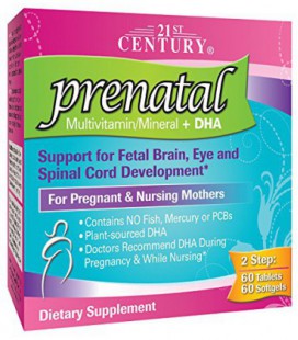 Century 21 prénatale avec DHA, comprimés et gélules, 120 Count