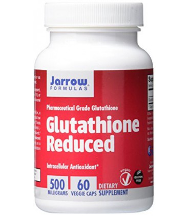 Jarrow Formulas glutathion réduit, soutient la santé du foie, 500 mg, 60 Veggie Caps