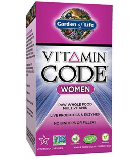 Supplément Garden of Life végétarienne multivitamines pour les femmes - Vitamin Code Raw Whole Food Vitamine femmes avec Probiot