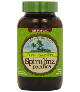 Nutrex Hawaii Hawaiian Spirulina Pacifica 500 mgs., 400 comprimés Bouteille