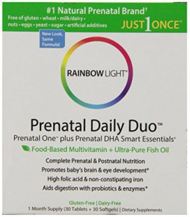 Rainbow Light, prénatale et Posnatal, Prenatal One Mulitvitamin et prénatale DHA, 30 comprimés et 30 gélules
