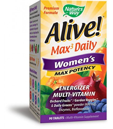 Way Alive Nature! Formule premium Multi-Vitamin de Max3 Daily Women, 90 comprimés