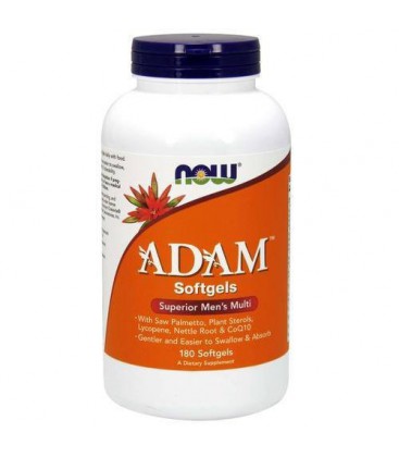 Adam Mens multiples Now Foods 180 Softgel