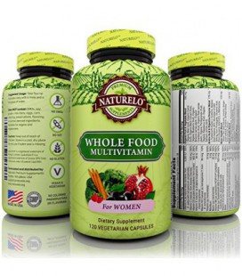 NATURELO Whole Food multivitamines pour les femmes - Number 1 Classé - Natural Vitamines, minéraux, antioxydants, Organic