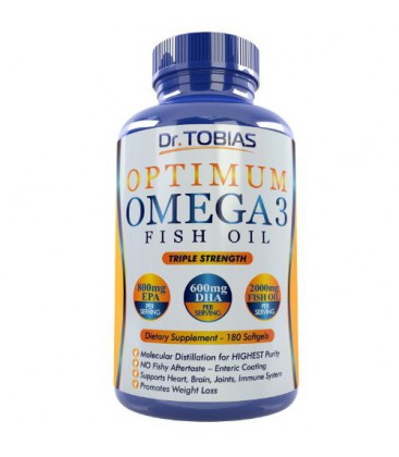Dr. Tobias Omega 3 Triple Force sans OGM 180 capsules