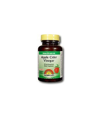 Nature's Life Apple Cider Vinegar, 250 Mg, 35 % Acetic Acid,  250 Tablets