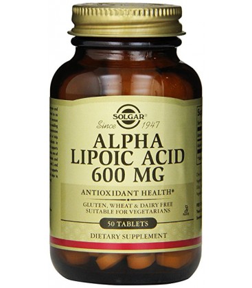 Acide Alpha Lipoique 600 mg (50 tablettes) Solgar