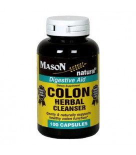 Mason Natural Colon Herbal Cleanser, 100 Capsules (Pack of 4)
