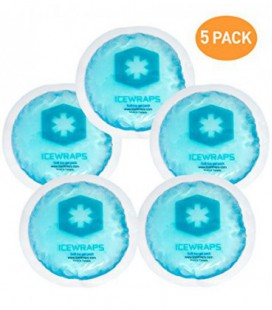 Round Reusable Gel Ice Packs With Cloth Backing - Great For: Wisdom Teeth, Breastfeeding, Tired Eyes, Kids Injuries,