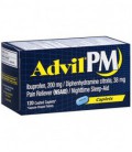 Advil anti douleur / aide pour dormir, Ibuprofene et Diphenhydramine (120 comprimés)