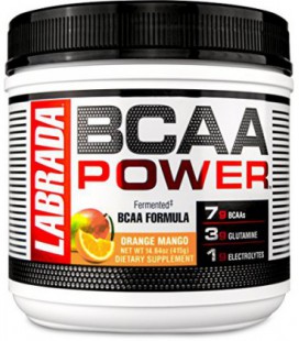 LABRADA NUTRITION BCAA en poudre avec Glutamine parfum orange-mangue (30 doses)