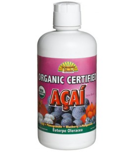 Dynamic Health Organic Certified Acai Juice Blend, 33.8-Ounce Bottle