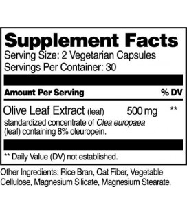 21st Century Olive Leaf Extract Veg-Capsules, 60-Count