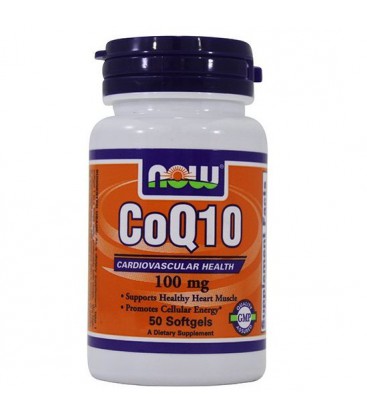 COQ10 (Co-Enzyme Q10) 100 mg - 50 Softgels - NOW FOOD