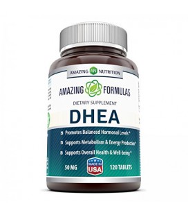 DHEA - 50 mg (120 tablettes) - Déhydroépiandrostérone hormone pour hommes et femmes