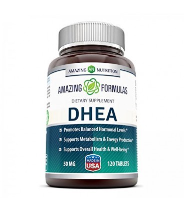 DHEA - 25mg 120 capsules - Déhydroépiandrostérone hormone pour hommes et femmes