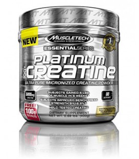 MuscleTech Platinum 100% Creatine, Ultra-Pure micronisée (400 g)