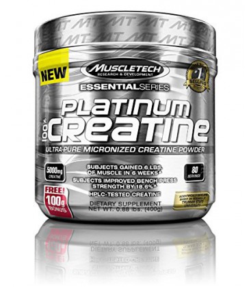 MuscleTech Platinum 100% Creatine, Ultra-Pure micronisée (400 g)