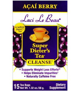 Laci Le Beau Super Dieter's Tea, Acaiberry, 15-Count (Pack of 2)