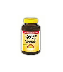 Nature's Life L-Cysteine Capsules, 500 Mg, 100 Count
