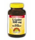 Nature's Life L-Lysine, Free-Form, 500 Mg, 250  Tablets