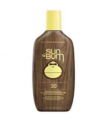 Sun Bum Moisturizing Sunscreen Lotion, SPF 30, 8oz Bottle, Oil Free, Hypoallergenic, Packaging May Vary