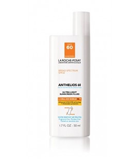 La Roche-Posay Anthelios 60 Face Sunscreen, Ultra-Light Fluid SPF 60 with Antioxidants, 1.7 Fl. Oz.