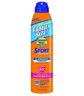 Banana Boat Sunscreen Ultra Mist Sport Performance Broad Spectrum Sun Care Sunscreen Spray - SPF 50, 9.5 Ounce