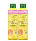 Alba Botanica Very Emollient SPF 50 Active Kids Clear Spray, 2 Count