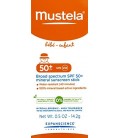 Mustela Broad Spectrum SPF 50-Plus Mineral Sunscreen Stick, 0.5 oz.