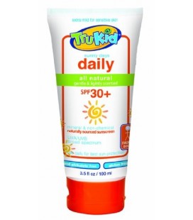 TruKid Sunny Days Daily, Mineral Sunscreen SPF 30, Broad Spectrum, Light Citrus Scent, 3.5 Oz