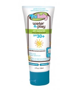 TruBaby Water & Play, Mineral Sunscreen SPF 30, Water Resistant, Broad Spectrum, Unscented, 2 Oz