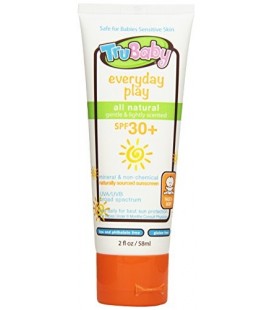 TruBaby Everyday Play, Mineral Sunscreen SPF 30, Broad Spectrum, Light Citrus Scent, 2 Oz