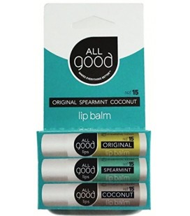 All Good Lips - SPF 15 Lip Balm - 3 Pack Assorted