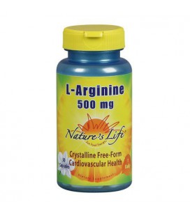 Nature's Life L-Arginine Capsules, 500 Mg, 50 Count (Pack of 2)