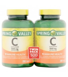 Spring Valley La vitamine C 500 mg Twin Pack