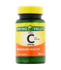 Spring Valley La vitamine C avec des comprimés églantier naturelles 500 mg 100 ct