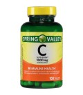Spring Valley La vitamine C naturelle avec églantier Complément alimentaire 100 ct