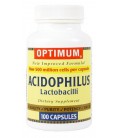 Optimum Acidophilus Lactobacilli Capsules, 100 Count (Pack of 2)