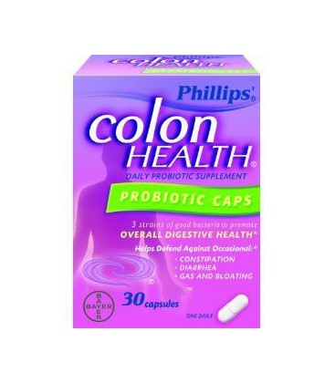 Phillips' Colon Health Probiotic Capsules, 30-Count Bottle (Pack of 2)
