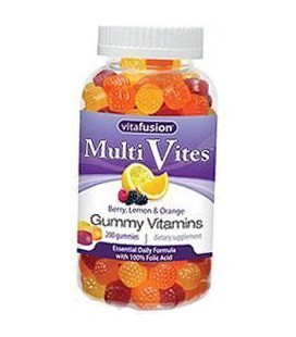 VitaFusion Multi Vites Gummy Vitamins - Berry, Peach, Orange